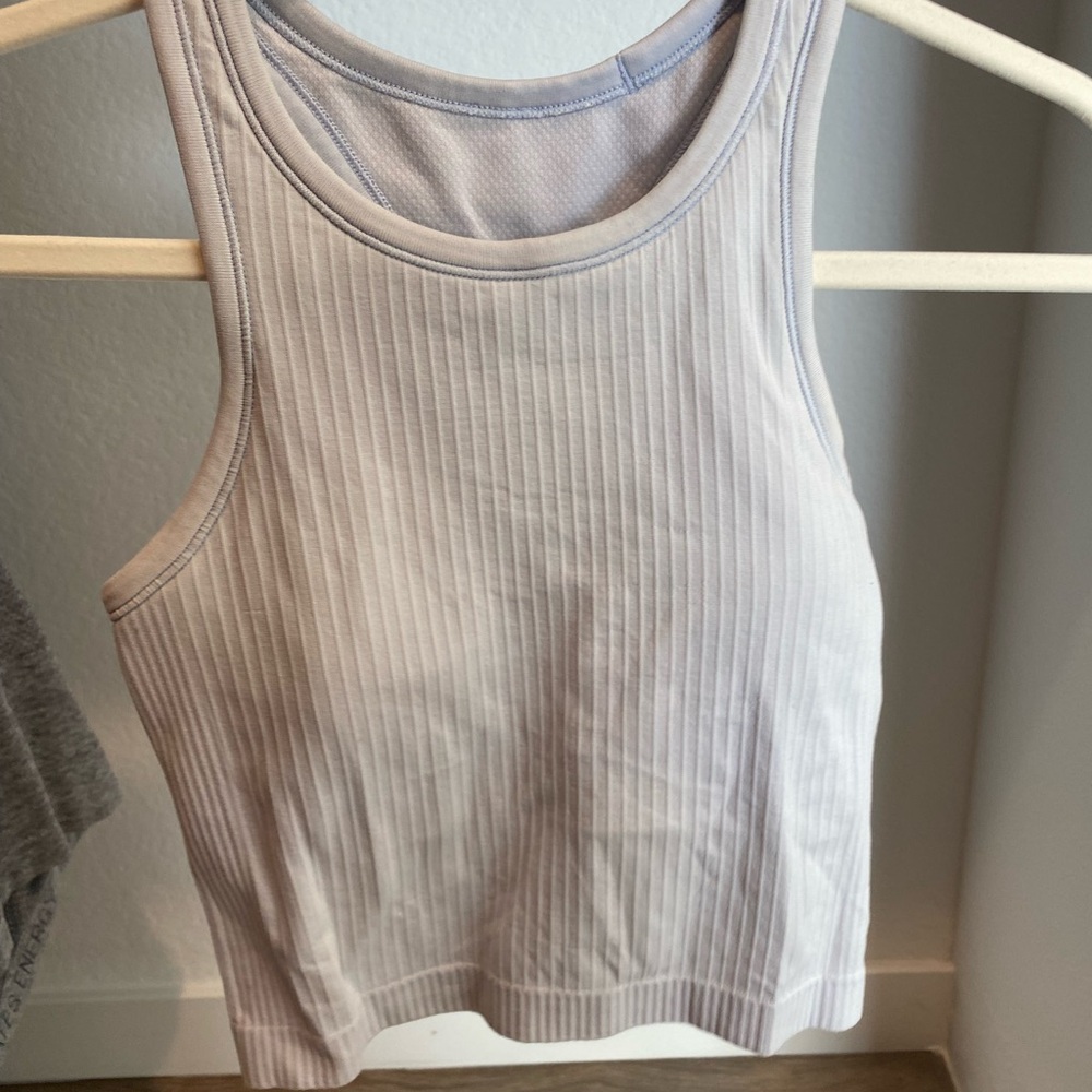 Lululemon Athletica Ribbed Sleeveless Tank Top Blue